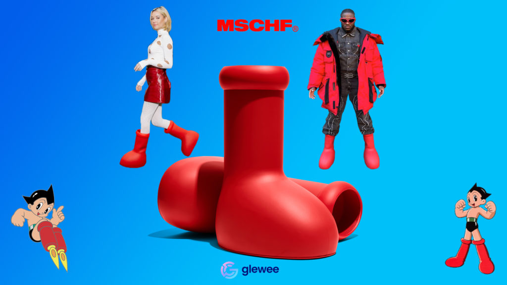 Glewee Big Red Boots Influencer Boots Sarah Snyder Sober Yung Walter