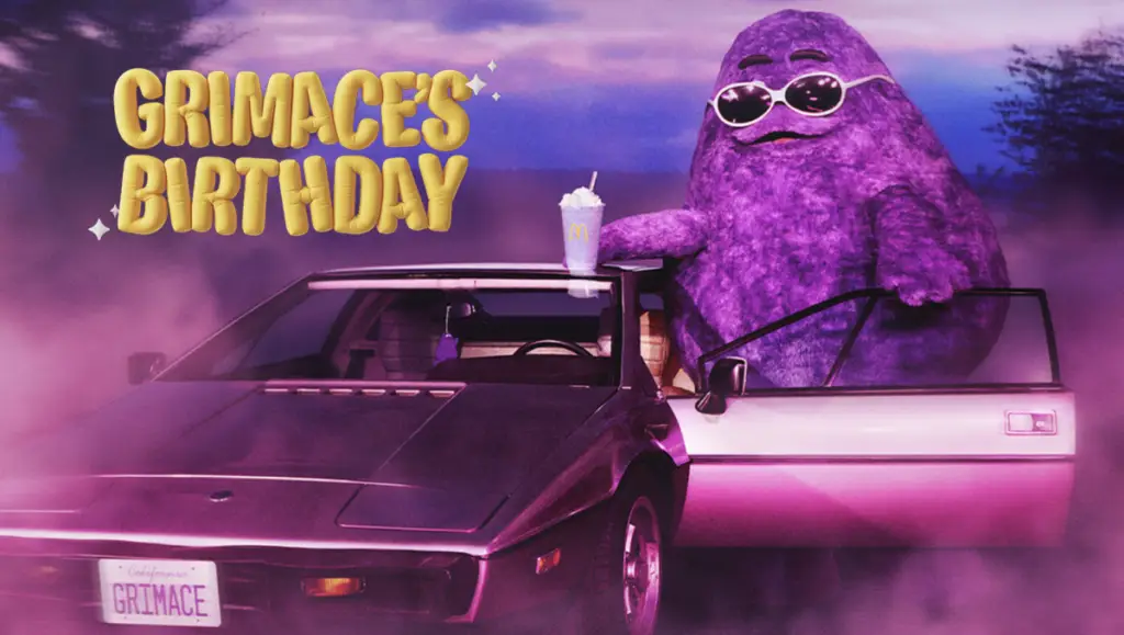 Grimace's Birthday by McDonald's.