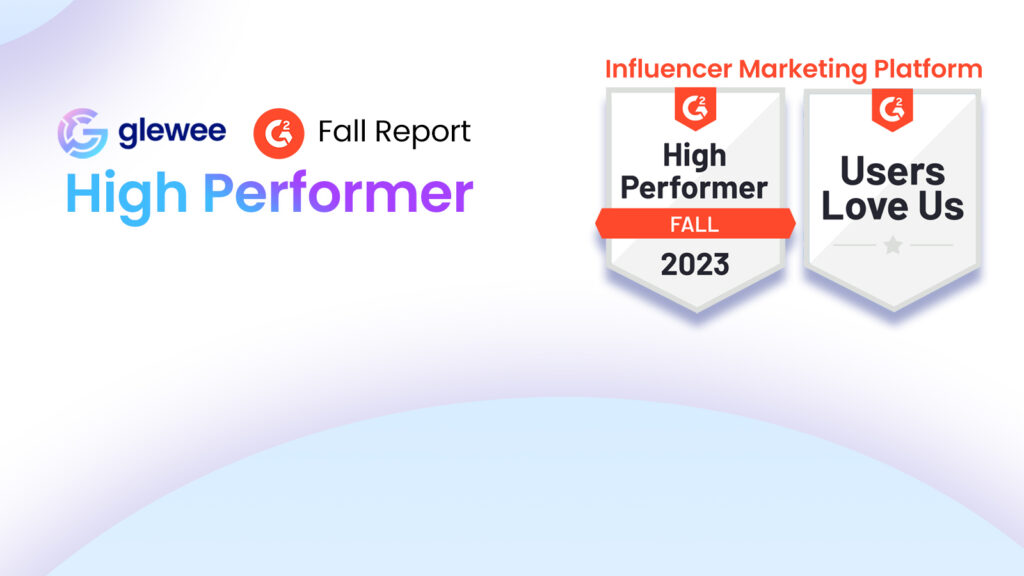 Glewee is awarded the High Performer badge on G2 for Fall 2023 Report