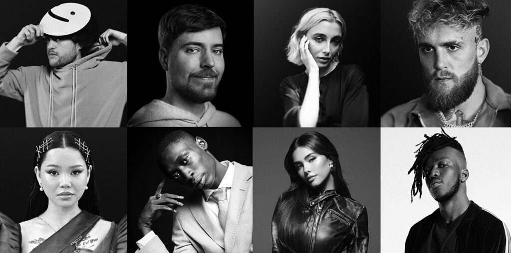select portraits of Forbes 2023 Top Creators