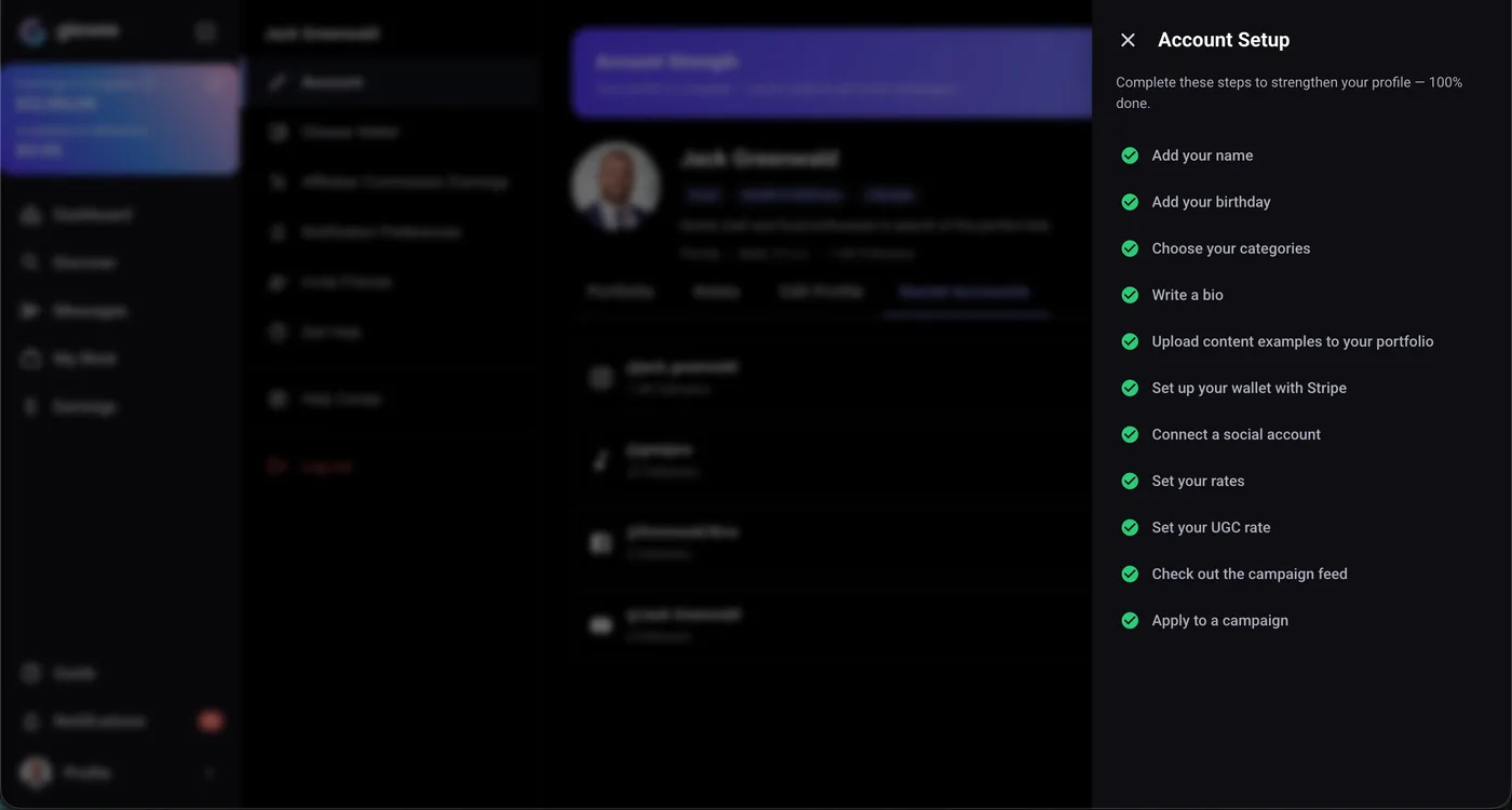 Account strength